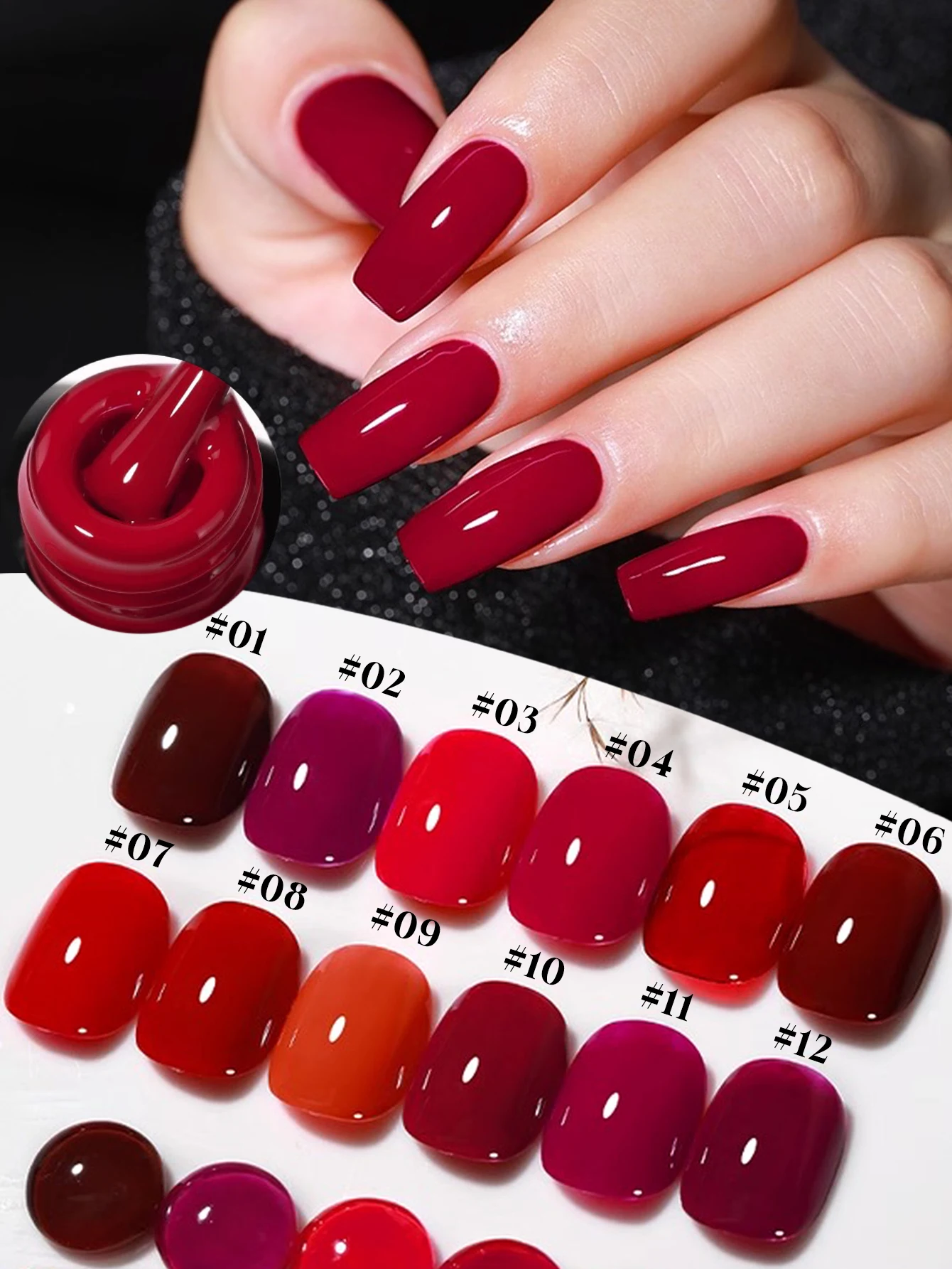 1-12pcs 15ml Autumn Nail Tempe - Nail Art Queen ulasan dan harga