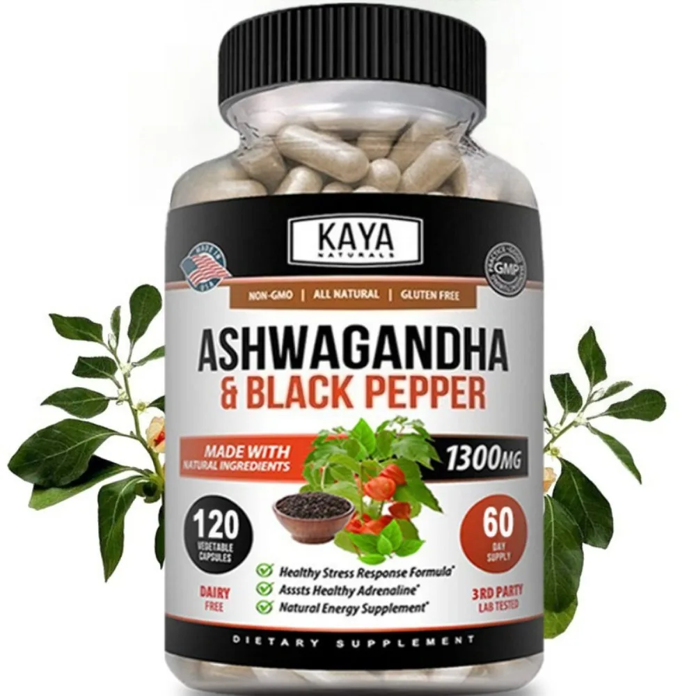 Organic Ashwagandha Extract – High Absorption, Stress Relief, Mood Support & Natural Immune Boost, Brain Health