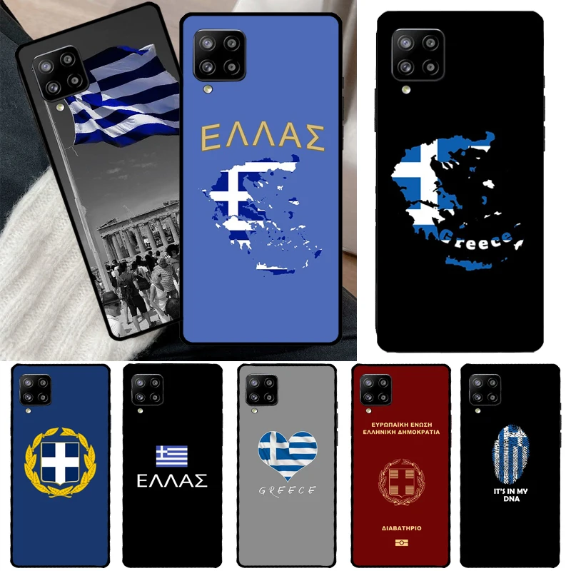 Greek Greece Flag For Samsung Galaxy A54 A34 A14 A13 A52 A32 A12 A22 A72 A52S A33 A53 A73 A71 A51 Phone Case