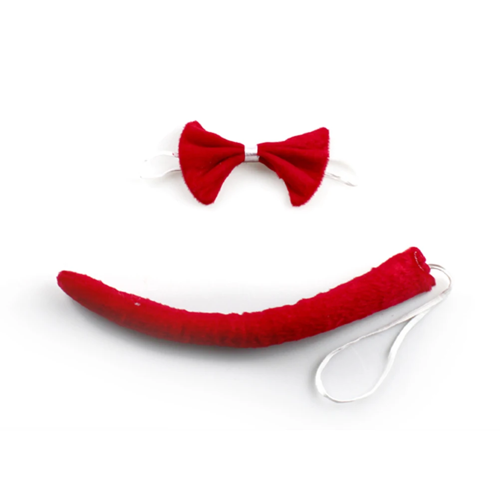 

3 Sets Headband Decoration Halloween Headpiece Headgear Horns Red Hair Parent-child