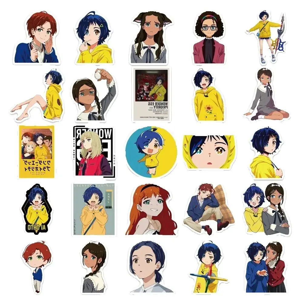 50PCS anime "Wonder Egg Priority" character Ottori sticker, suitable for luggage, laptop, iPad, water cup.