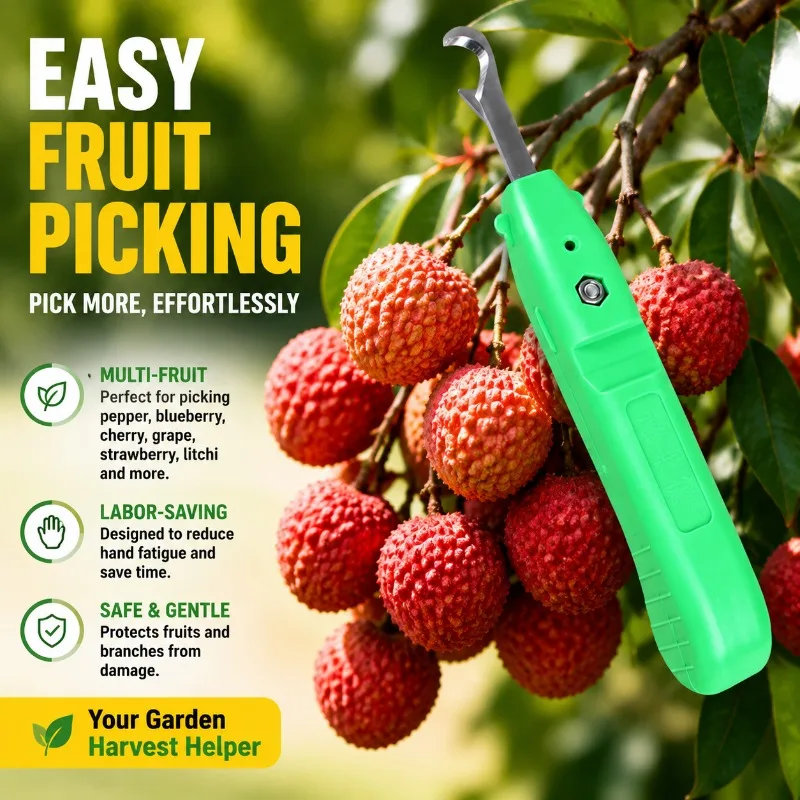 Fruit Picking Tool Special for Prickly Ash Blueberry Cherry Chinese Toon Grape Strawberry Litchi Portable Harvest Cutter