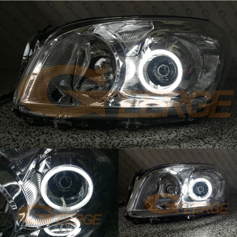 Geerge For Toyota RAV 4 RAV4 III 2009 2010 2011 2012 PROJECTOR HEADLIGHT Excellent Ultra Bright CCFL Angel Eyes Kit Halo Rings