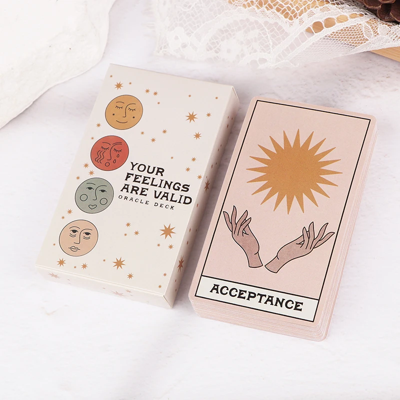 

Your Feelings Are Valid Колода Oracle 2-е издание Колода ведьмы Oracle Настольная игра Mental Health Колода настроения Oracle Tarot