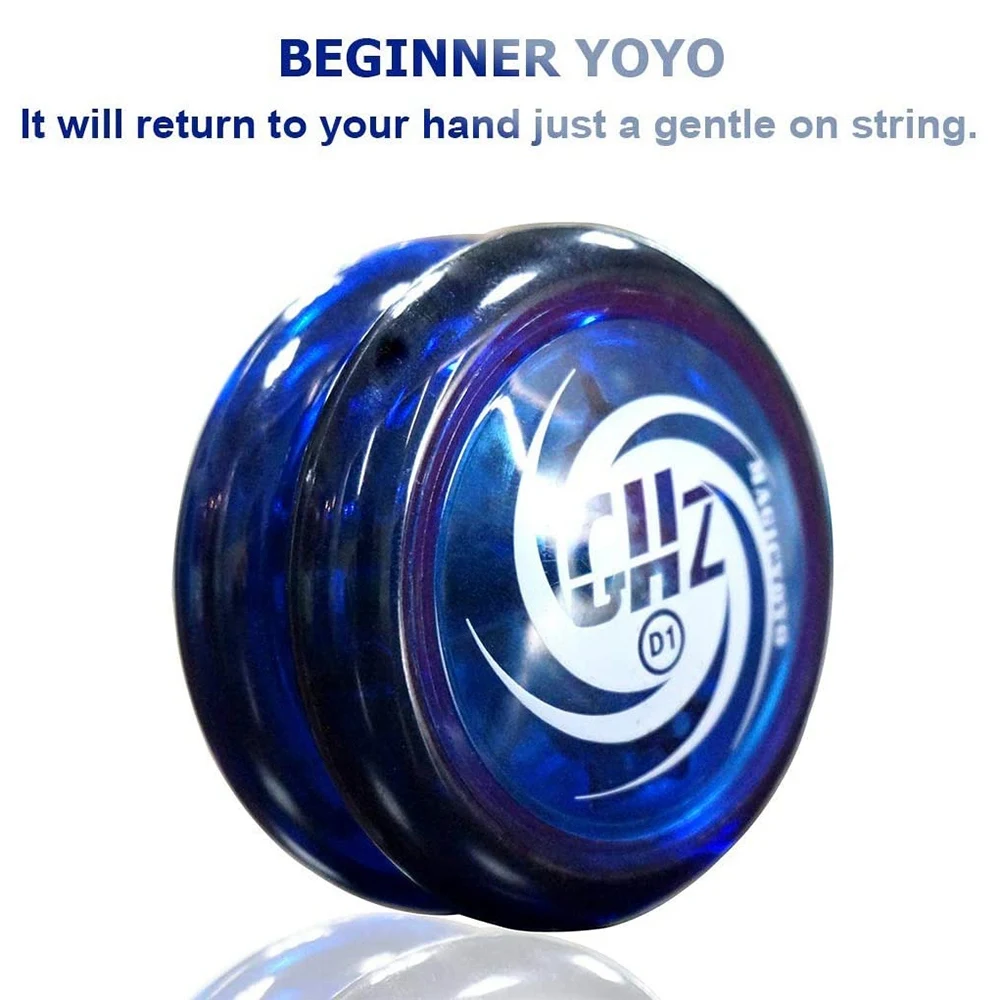 MAGICYOYO Responsive Yoyo D1 GHZ Plastic Loop 2A Yoyo Ball with 6 Strings, Glove, Yoyo Pouch Toys for Kids