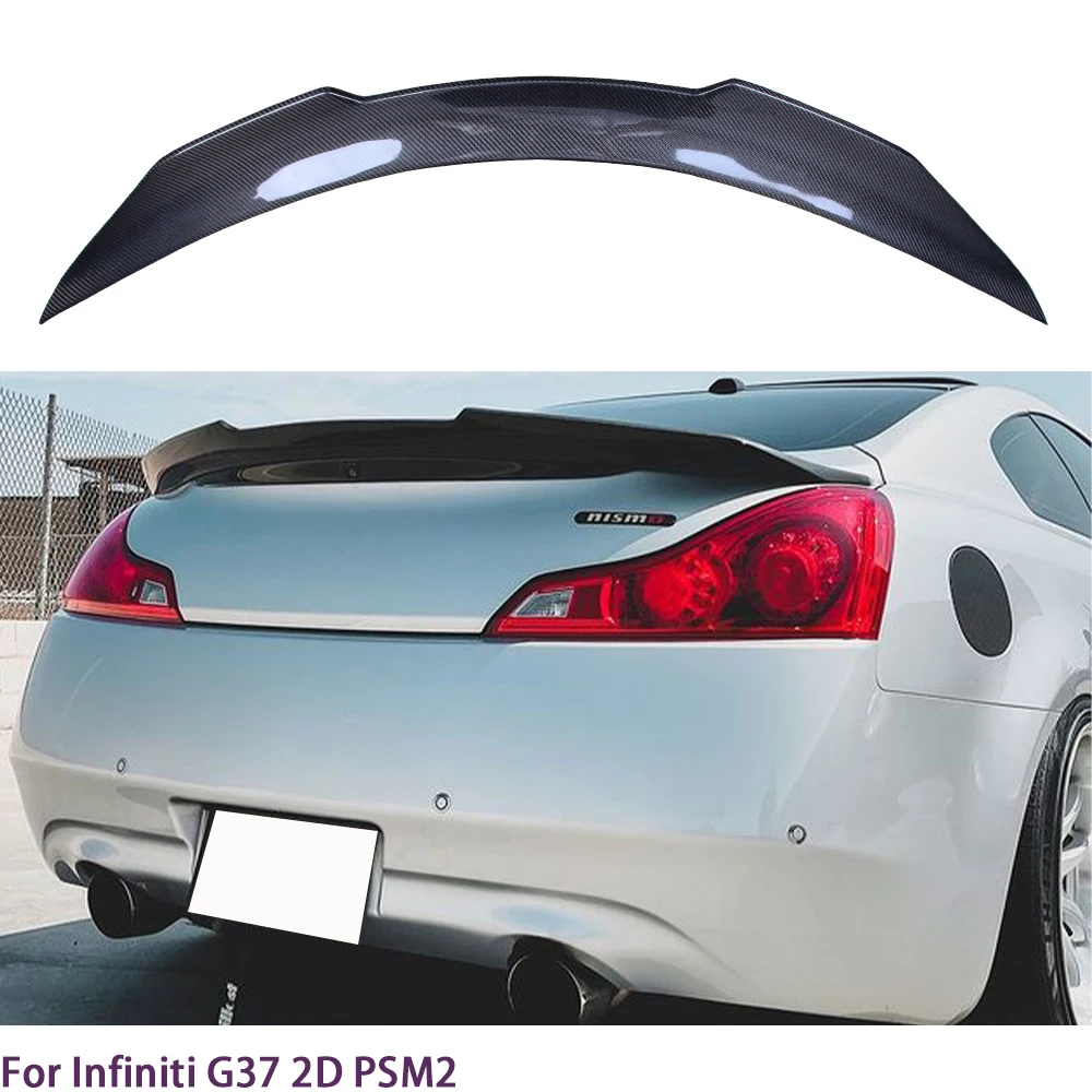 

For Infiniti G series G37 2Door Coupe PSM Style Carbon fiber Rear Spoiler Trunk wing 2008-2012 (not for IPL)