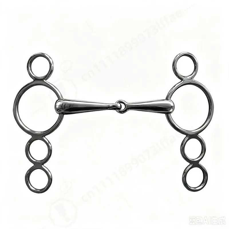 Stainless Steel 304 Horse Snaffle Bit, Durable Equestrian Tack Accessory for Horse Riding & Training