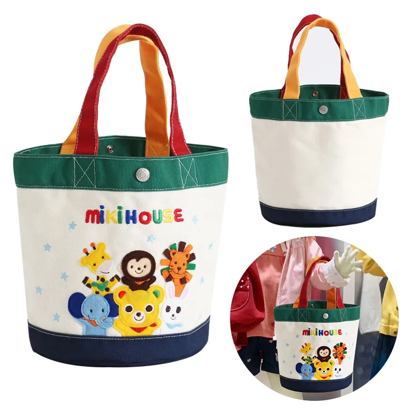 

Mommy Bag Japanese Cartoon Color Letter Zoo Mommy Bag Tote Bucket Bag