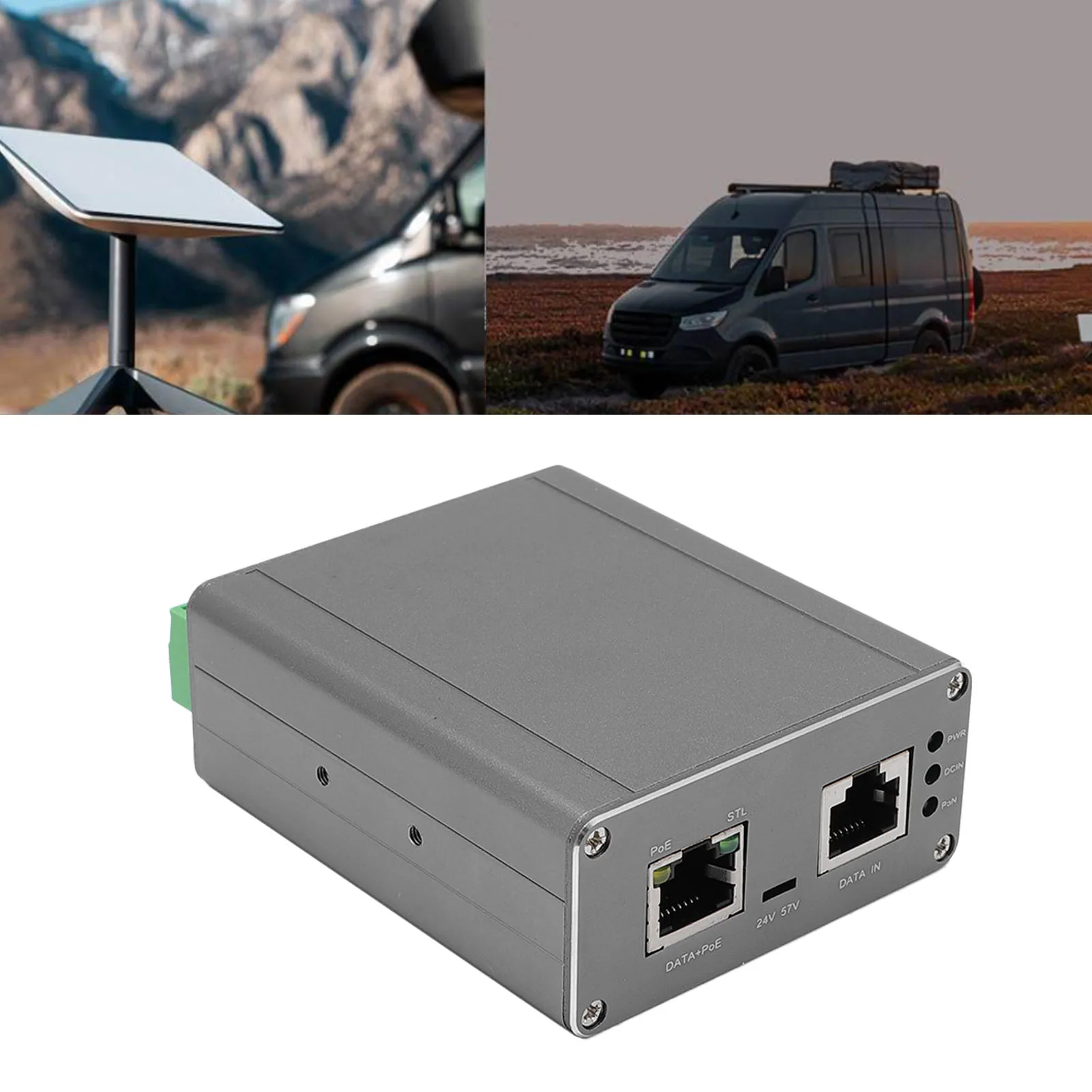 Injecteur PoE Gigabit PoE Ethernet, sortie 150W DC57V, adaptateur d'entrée DC12V-51V pour lecteur Standard Gen 3