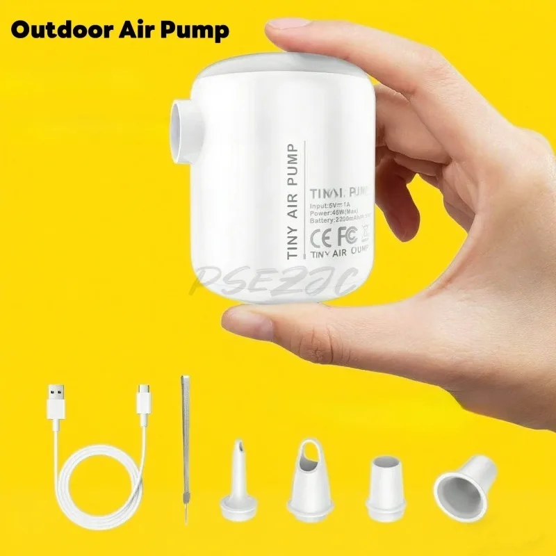 Electric Inflatable Pump Compression Bag Vacuum Pump Outdoor Camping Inflatable Bed Suction Mini Inflatable Pump