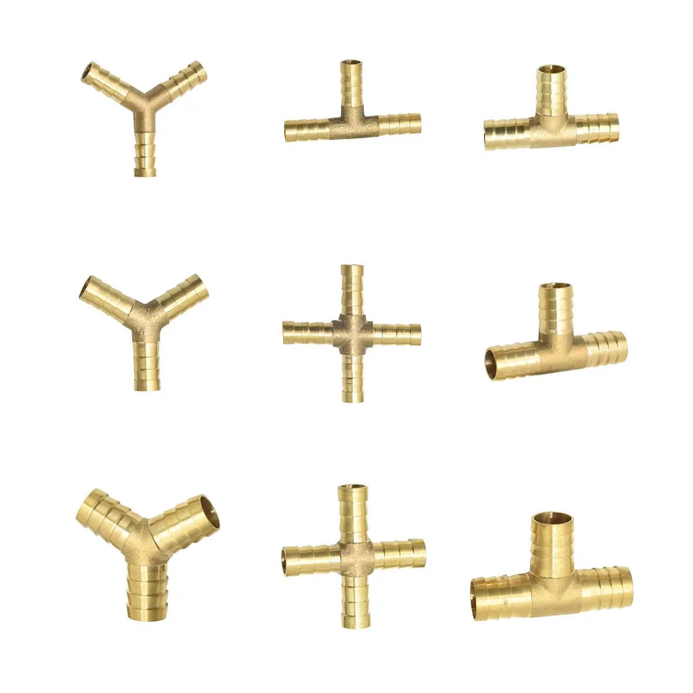 Brass 1/8' 1/4' 3/8” Female Thread To 5/6/7/8/9/10mm Hose Barb Connector Rotatable Thread Pipe Fitting Copper Coupler