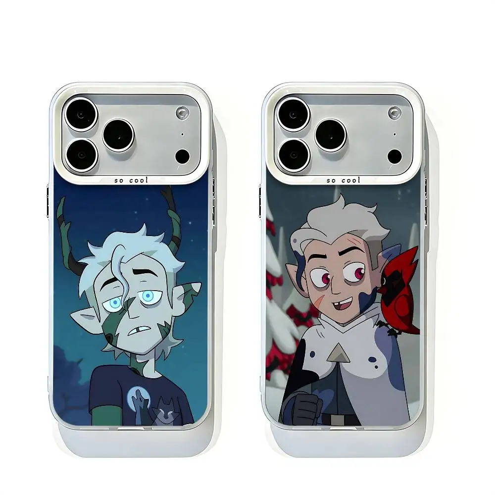 

Hunter White Matte So Cool Lens Bumper Printed Cover For iPhone 16 15 17 14 11 12 13 Pro Max