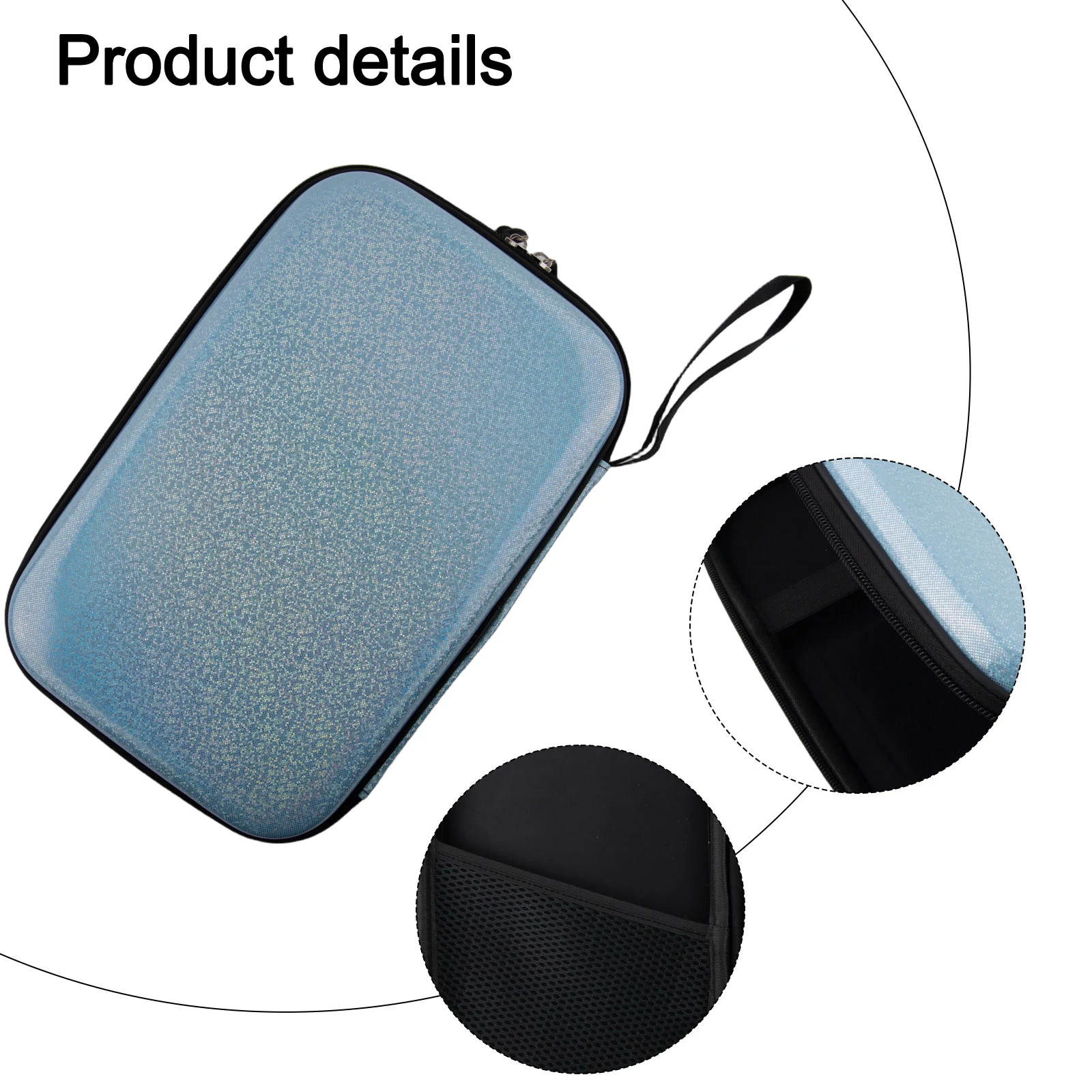 

Sports Accessories EVA Hard Shell Case Hard Shell Case Approx.26.5*27.5*5cm Elastic Band Inside Hand Strap For Carrying