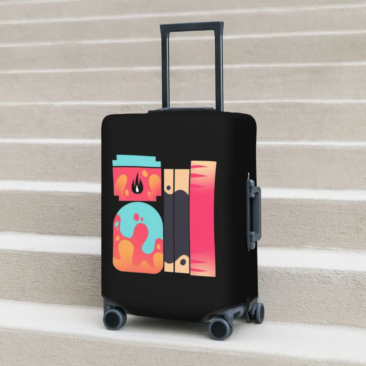 

Helluva Boss - Beelzebub Suitcase Cover Protection Elastic Travel Luggage Protector Covers for 18-32 Inch