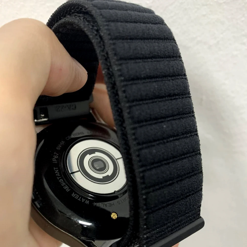 Correa deportiva de nailon de 20mm y 22mm para Garmin Venu sq 2 3 4 Forerunner 570 265 165 255 Vivoactive 6 5 4 bandas para HUAWEI WATCH GT 6 Pro