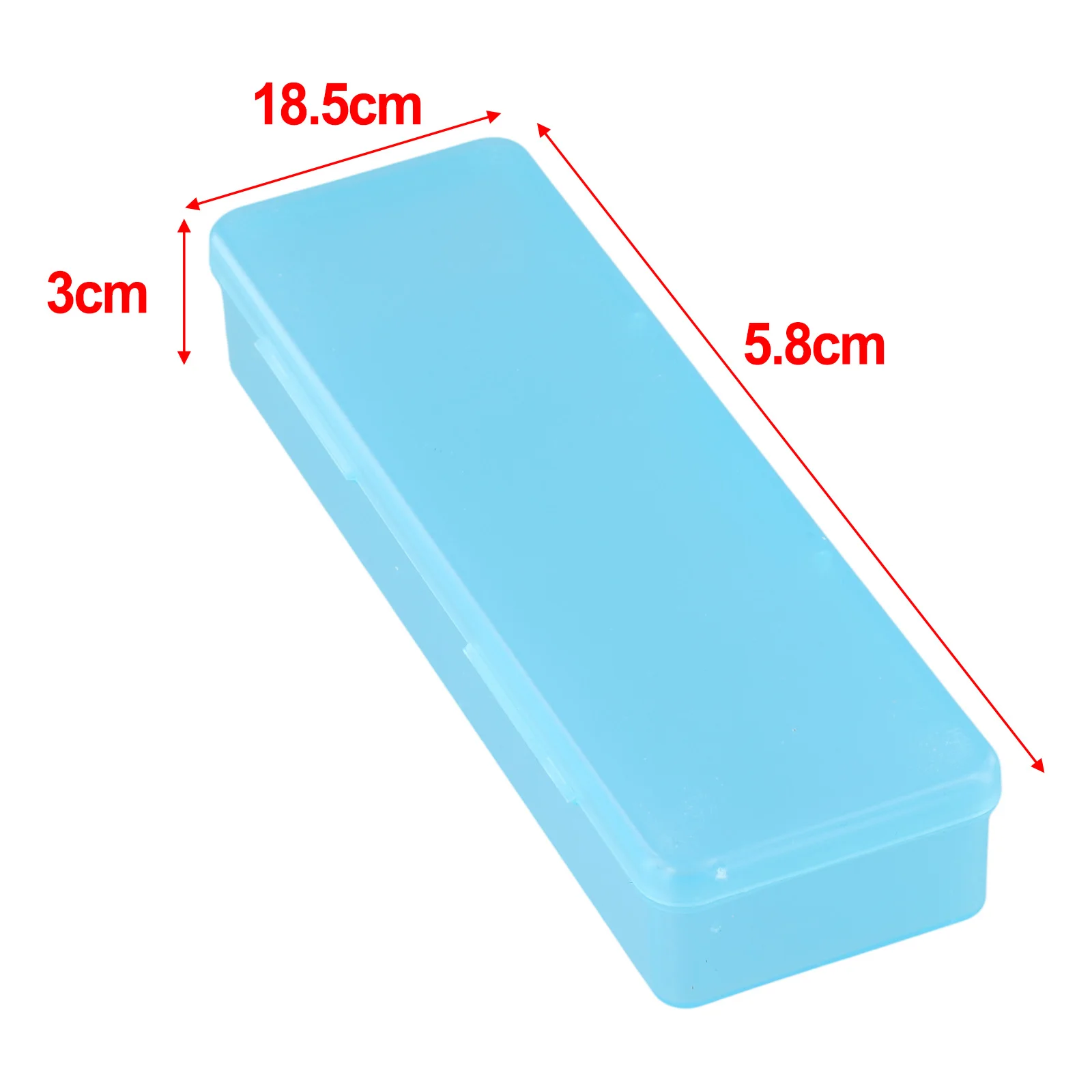 18.8cm*7cm*3cm Colorful Rectangle Plastic Nail Tool Storage Box Screw Case Organizer Container For Storing Nail Art Items
