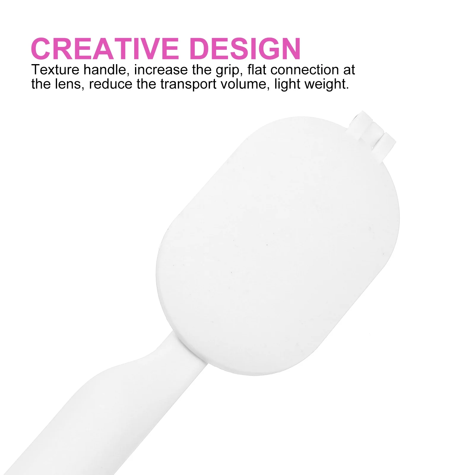 Espelho dobrável para extensões de cílios, leve, ajustável, portátil, compacto, verificação de cílios, ferramenta de salão de beleza