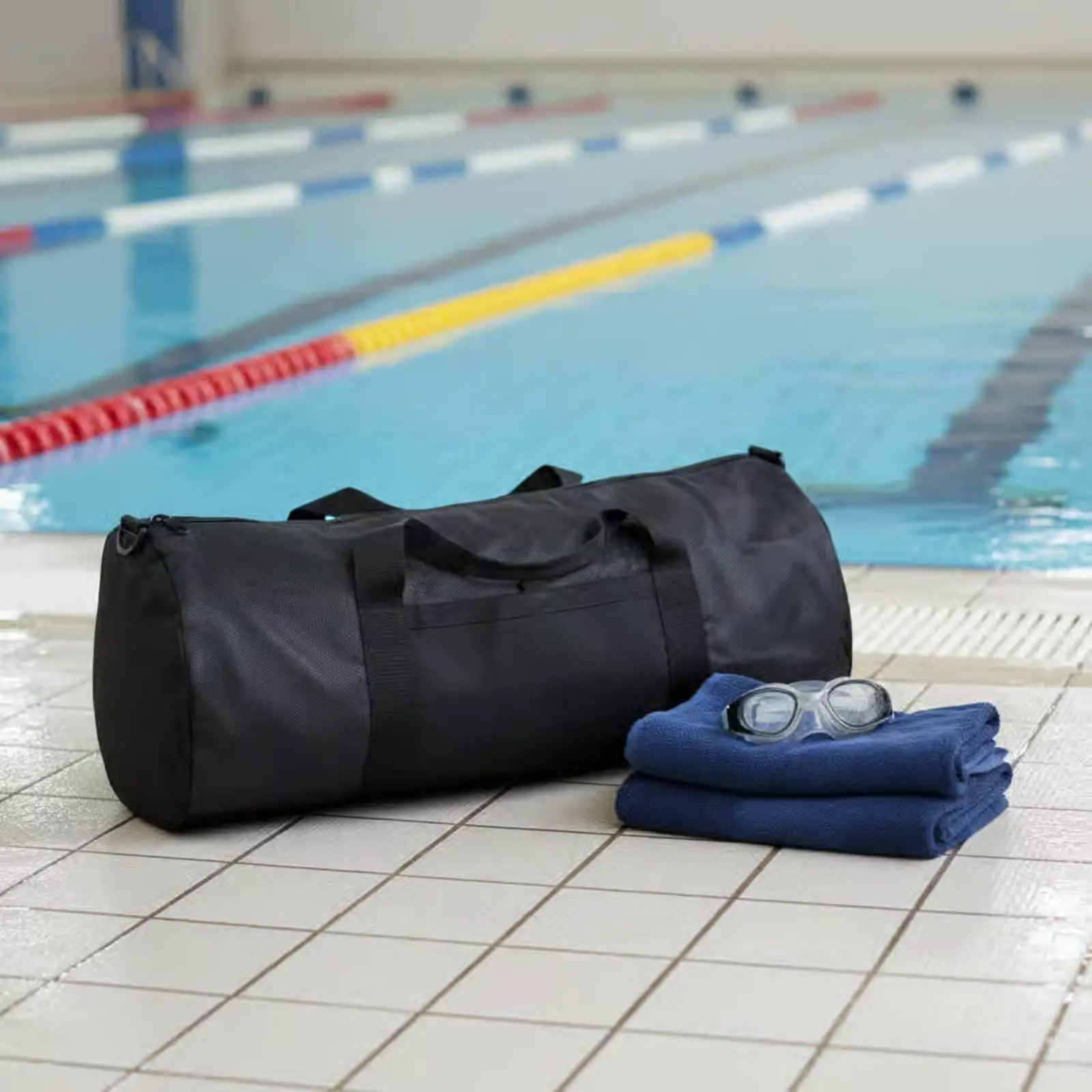 Large Mesh Dive Bag with Reinforced Sides for Scuba Equipment Beach Boat Transport