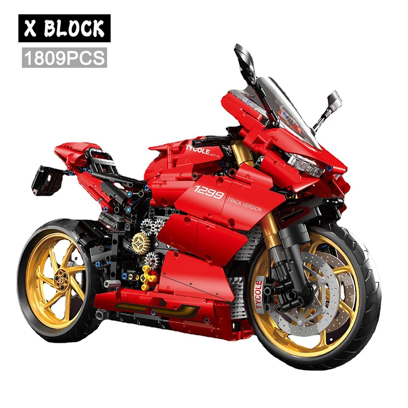 

High Tech 1:5 Motorcycle City Sports Rapid Racing Motorbike Locomotive Moc Modular Brick Model Building Block Boy Gift Toy T4020