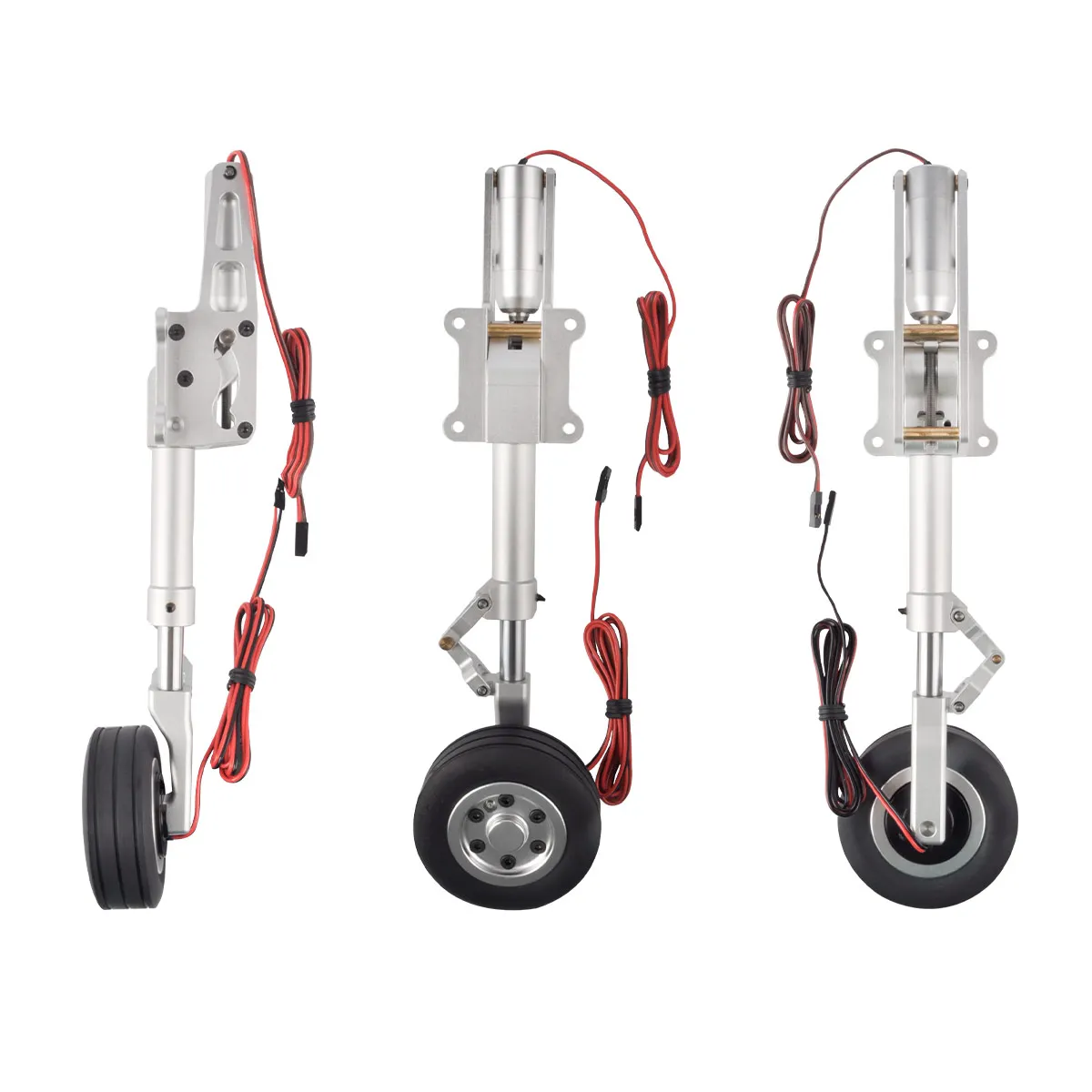 JPHOBBY ER150 Electric Landing Gear Full Set Support 12-17 Kg With Brakes for Skymaster F15 1.42M RC Aviation Jets Plane