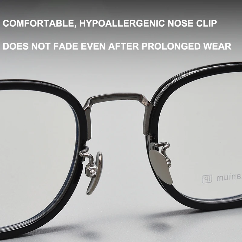 Casual Business Ultra-Light Titanium Glasses Frames Retro Style Designer TR90 Luxury Three-Dimensional Carved Temples Spectacles