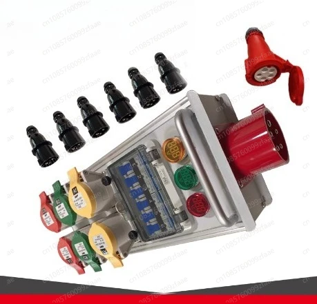 6-way small electrical box, 16A socket box, Fuge portable large screen LED screen power box, controller, stage distribution box