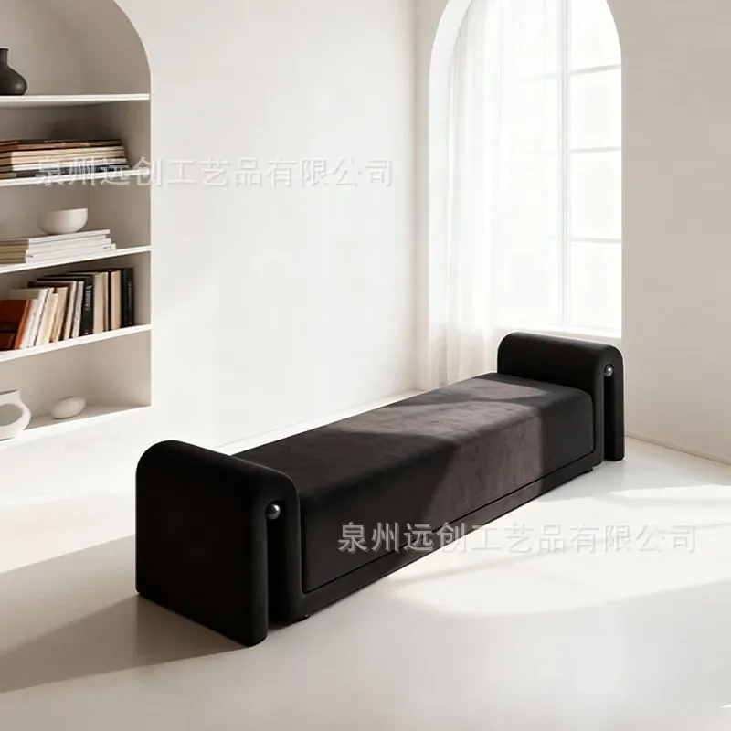 Light Luxury Living Room Sofa Stool Creative Shoe Changing Bench for Cloakroom Bedroom Bedside Ottoman Modern Home Furniture