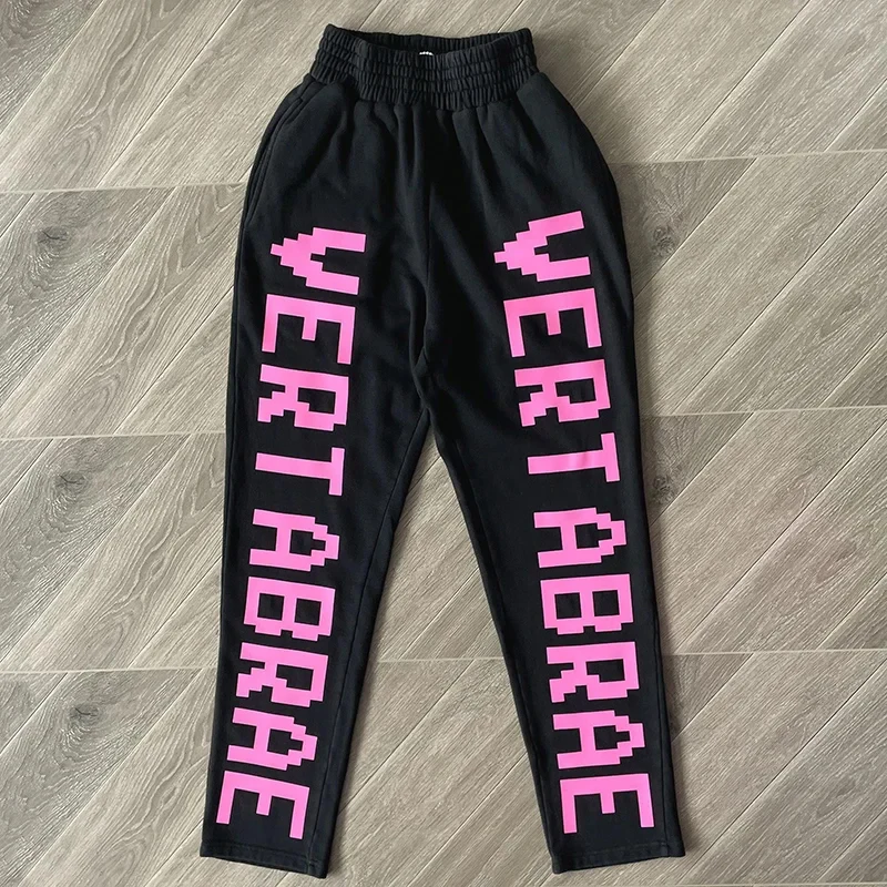 Outdoor Trip Vertabrae Casual Pants Three-dimensional Letter Printing Long Sweatpants Hip-hop Street VERT Straight-leg Pants