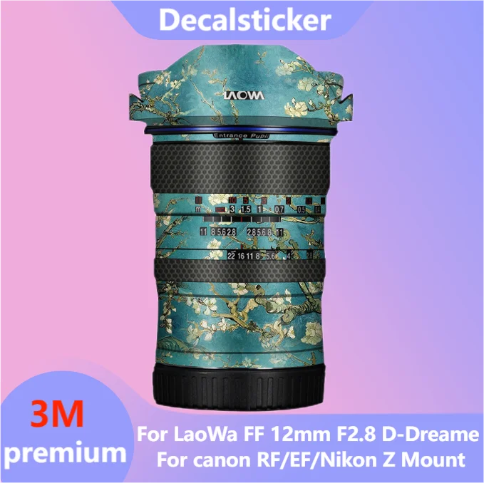 For LaoWa FF 12mm F2.8 D-Dreame Lens Sticker Protective Skin Decal Vinyl Wrap Film Anti-Scratch Protector Coat 12 F/2.8