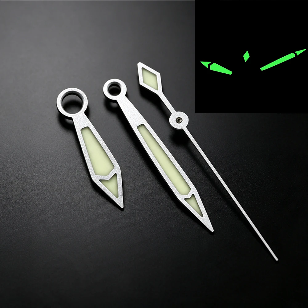 Ultra‑Bright Super C3 Green Luminous Watch Hands Replacement Pointers Compatible with NH35/NH36/38/39/70/4R /7S26 Movement