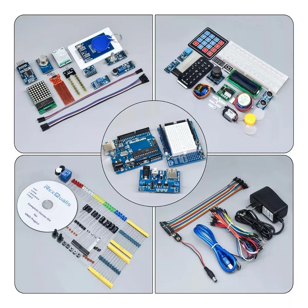 Kit di apprendimento di avviamento versione completa per progetto di programmazione Arduino Kit per principianti intelligente da laboratorio di