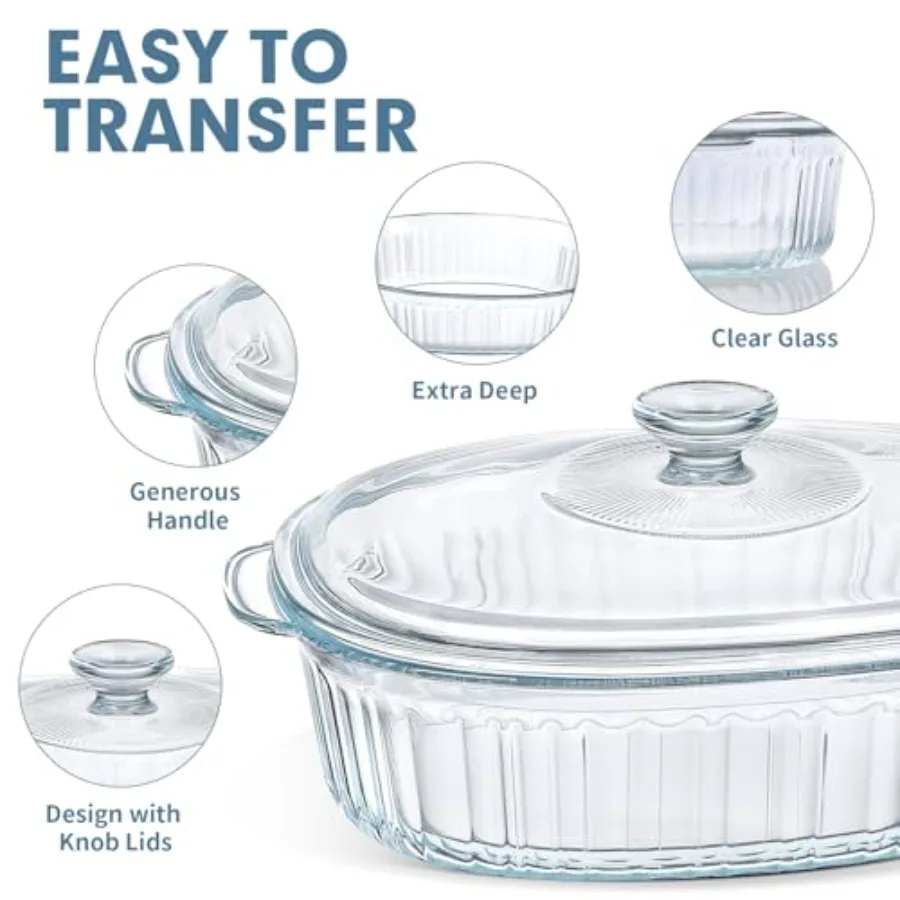 Baking dish set for kitchen us - Kitchen Glass Baking Set ulasan dan harga