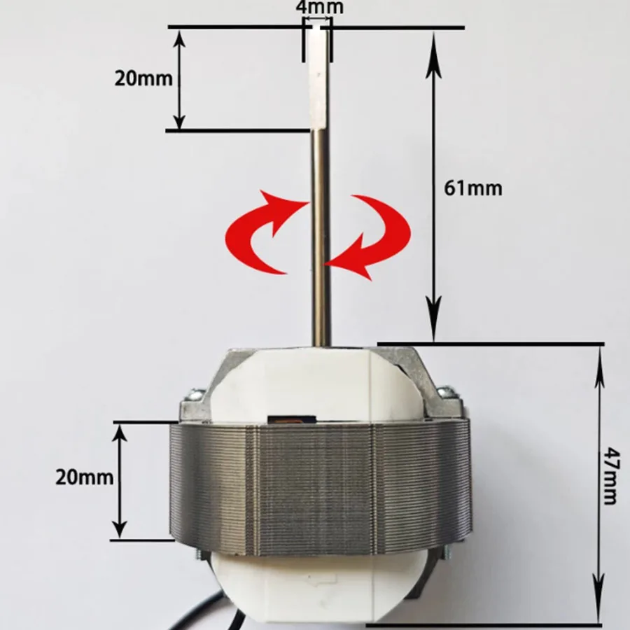 YJ58-20 air circulation fan motor electric fan motor accessories 5816 three wire two speed circulation fan accessories