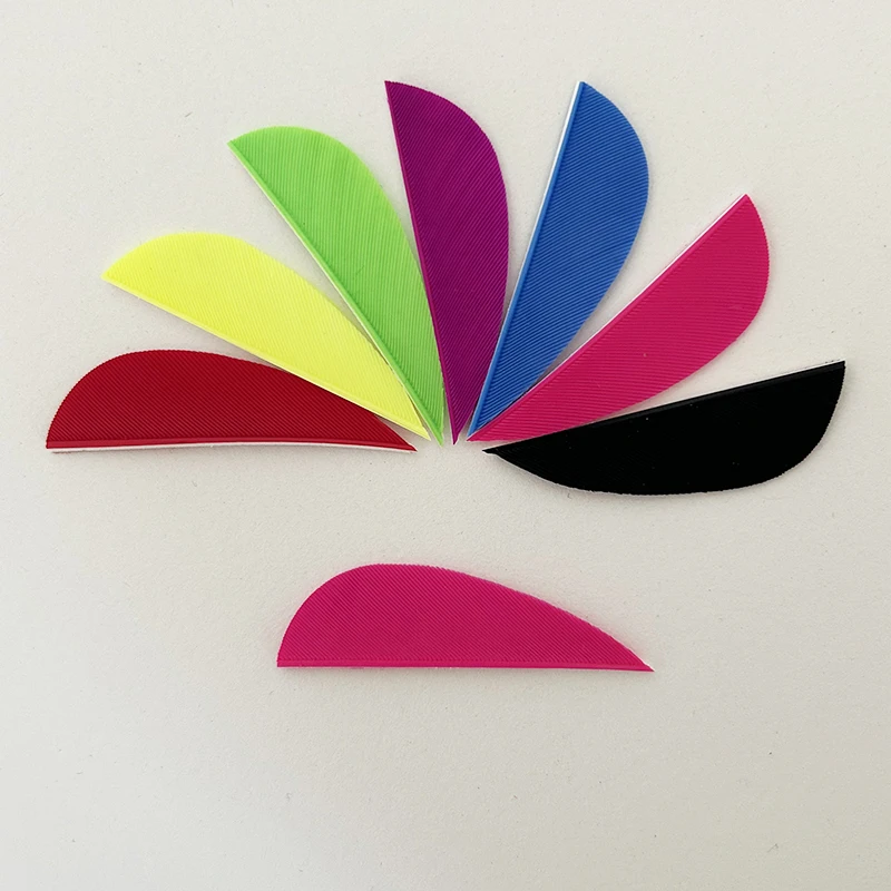 100Pcs Arrow Turkey Feather Fletches 2Inch Right Wing Parabolic Water Drop Archery Fletching DIY Carbon Arrow Vanes