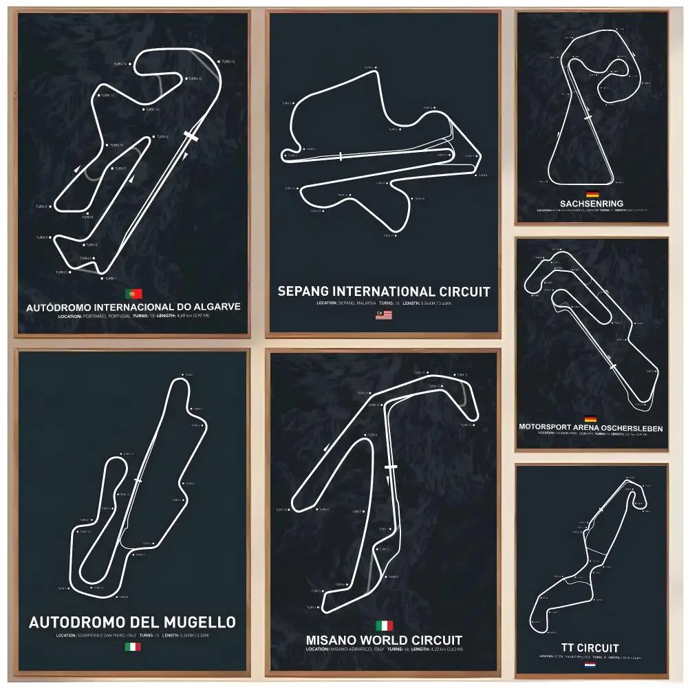 Technical Graphic T-Track Layout Poster  Classic Home Interior Design & Modern Wall Decor Art Collection
