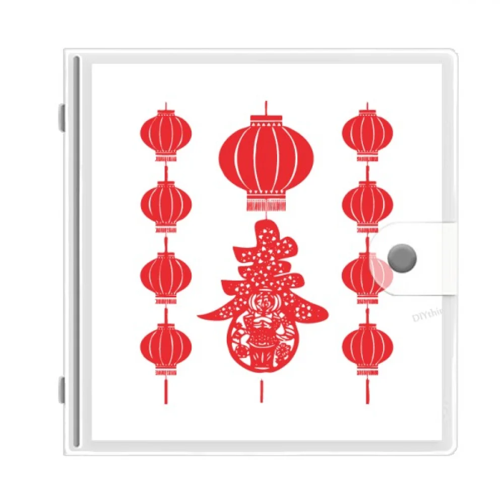 

traditional red chinese pattern photo album wallet wedding family 4x6