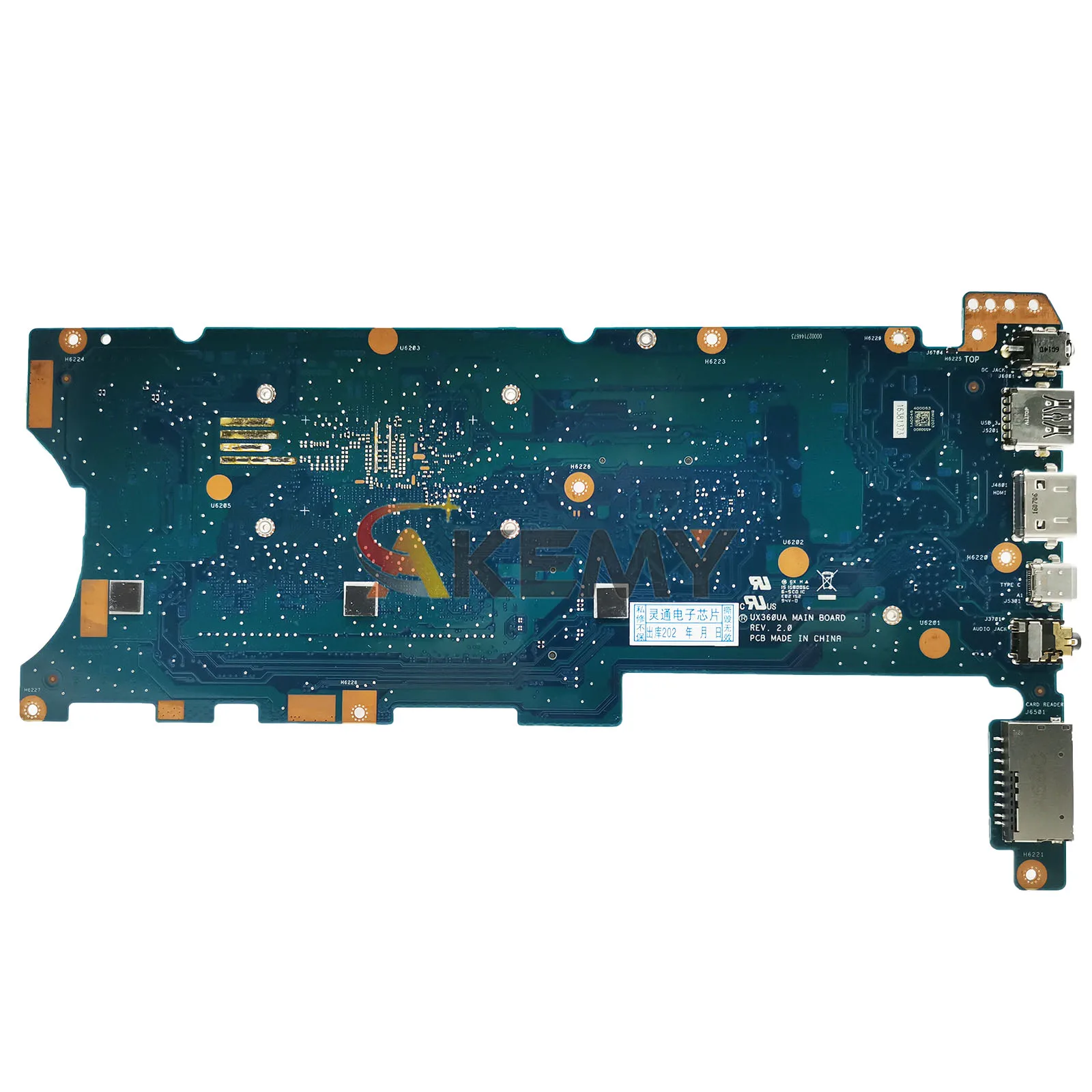 UX360UA Laptop Motherboard For ASUS ZenBook Q324UA UX360UA UX360U UX360UAK Notebook Mainboard W/ I3 I5 I7 CPU tests OK fast ship
