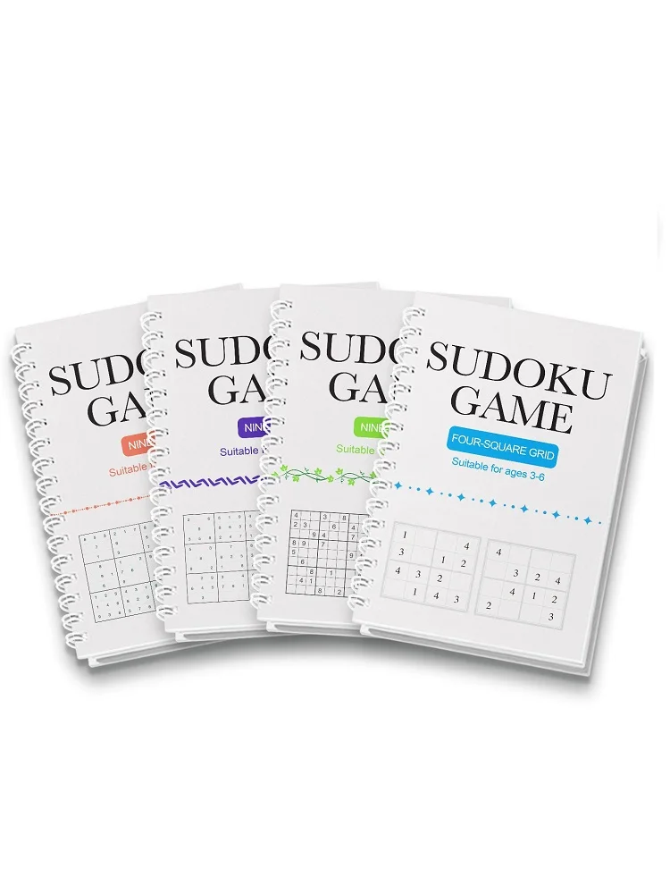 Buku Latihan Sudoku Bahasa Inggris Latihan Matematika Berpikir Logis untuk Anak-anak Segala Usia, Latihan Otak Bermain Dengan Otak Pintar