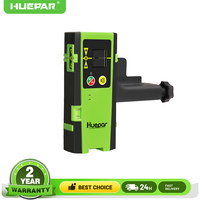 Huepar Laser Detector for Laser Level Detector Digital Laser Receiver Compatible with Pulse Mode Three-Side LED Display Clamp