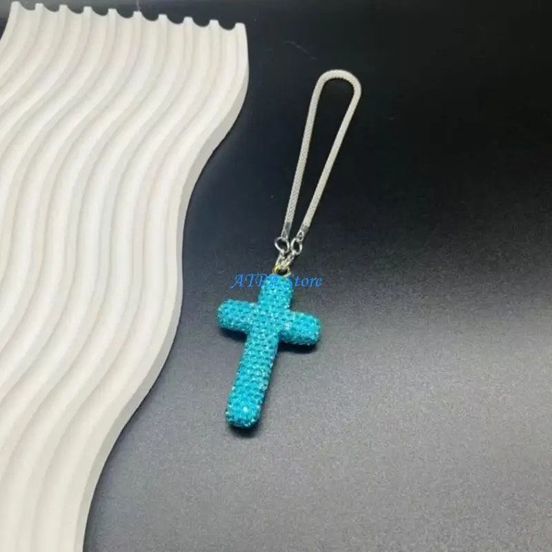 

U13C Crucifix Charm For Cars Trucks SUVs And Indoor Decorative Use Hanging Pendant