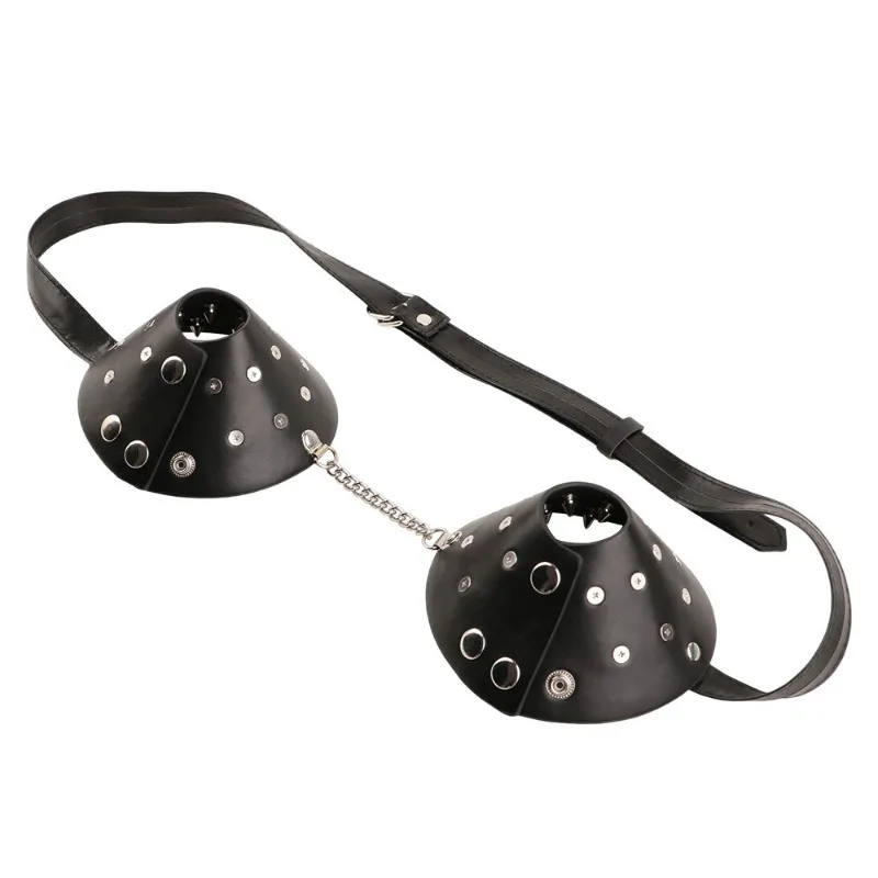Soft Leather Wearable Harness, Spiked Decor Design & Adjustable Strap