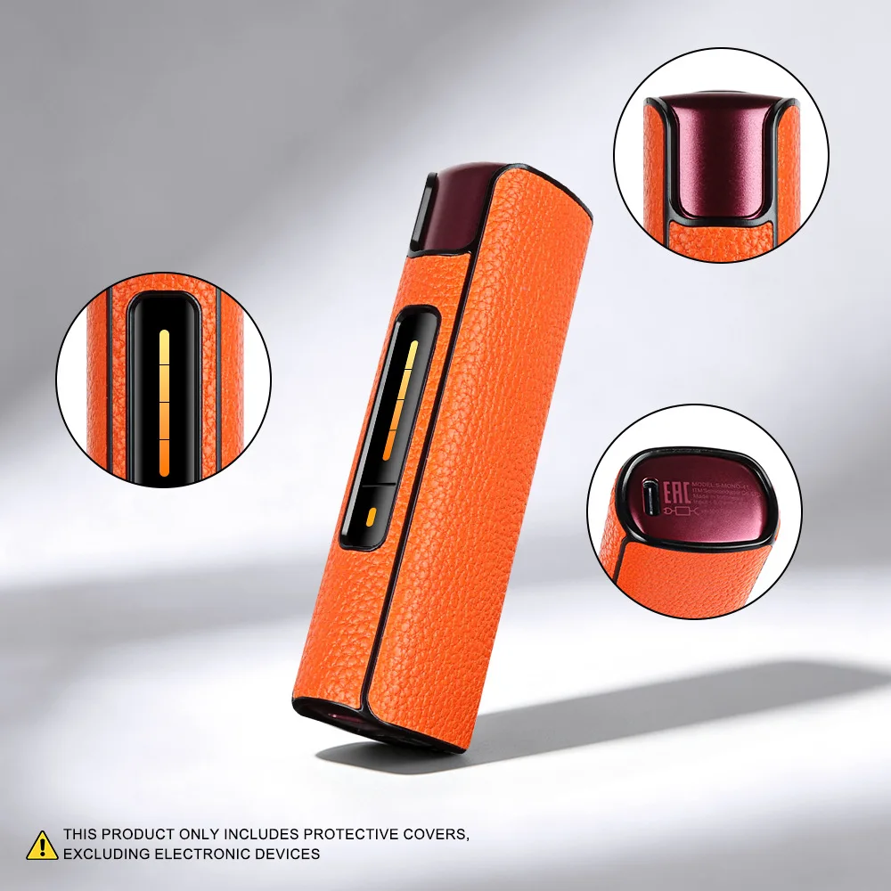 Lychee Leather Texture Printing Protective Case Compatible with Lil Solid 4.0 Case Sleeve Shell for Solid 4 Cover