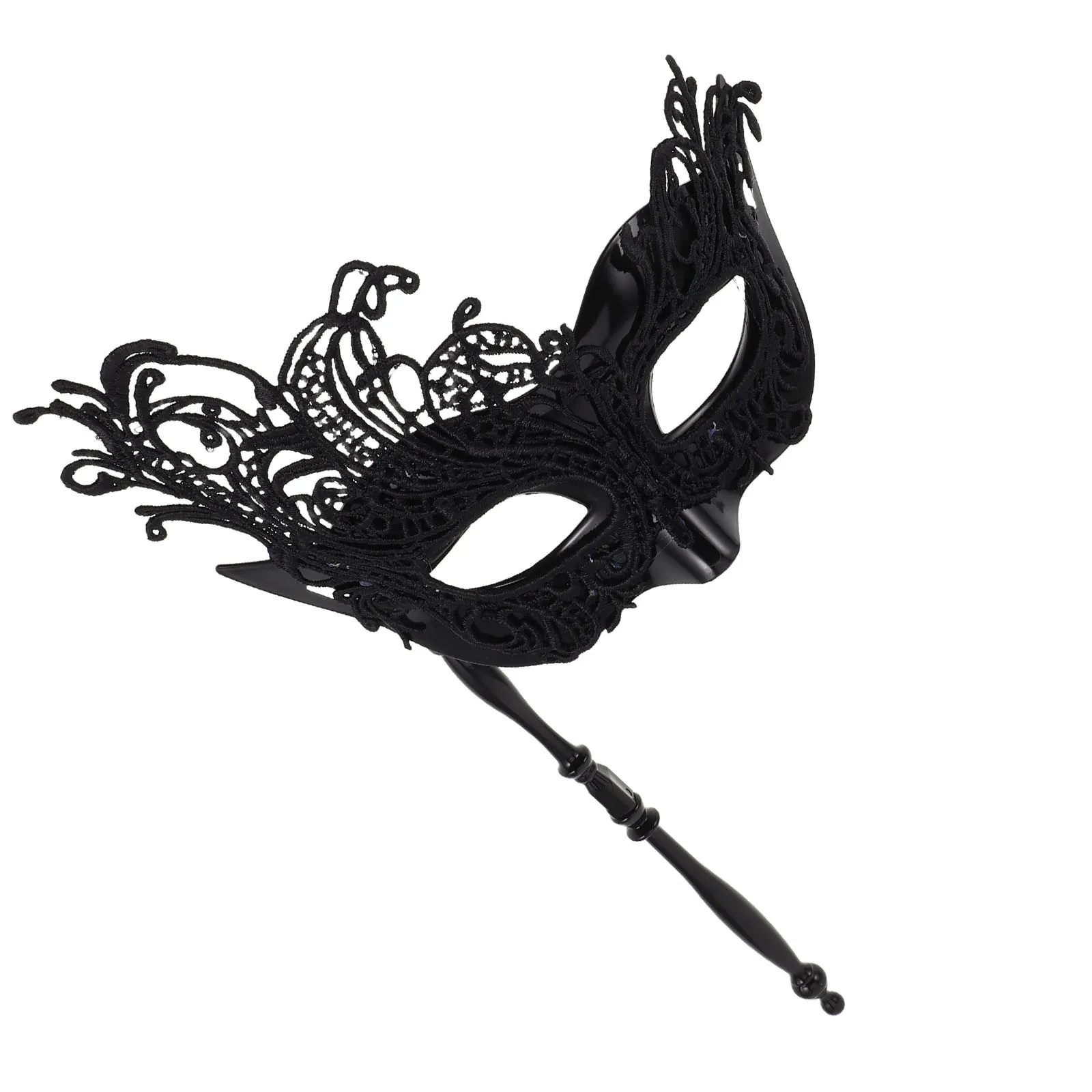 Maska karnawałowa z koronką dla kobiet, na imprezę, bal, Mardi Gras, dodatek do kostiumu, czarna, wenecka