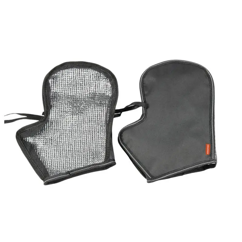 

1 Pair Motorcycle Handlebar Muffs Summer Airy 3D Mesh Gloves Oxford Waterproof Sun Protection Gloves With Reflective Strip Safe