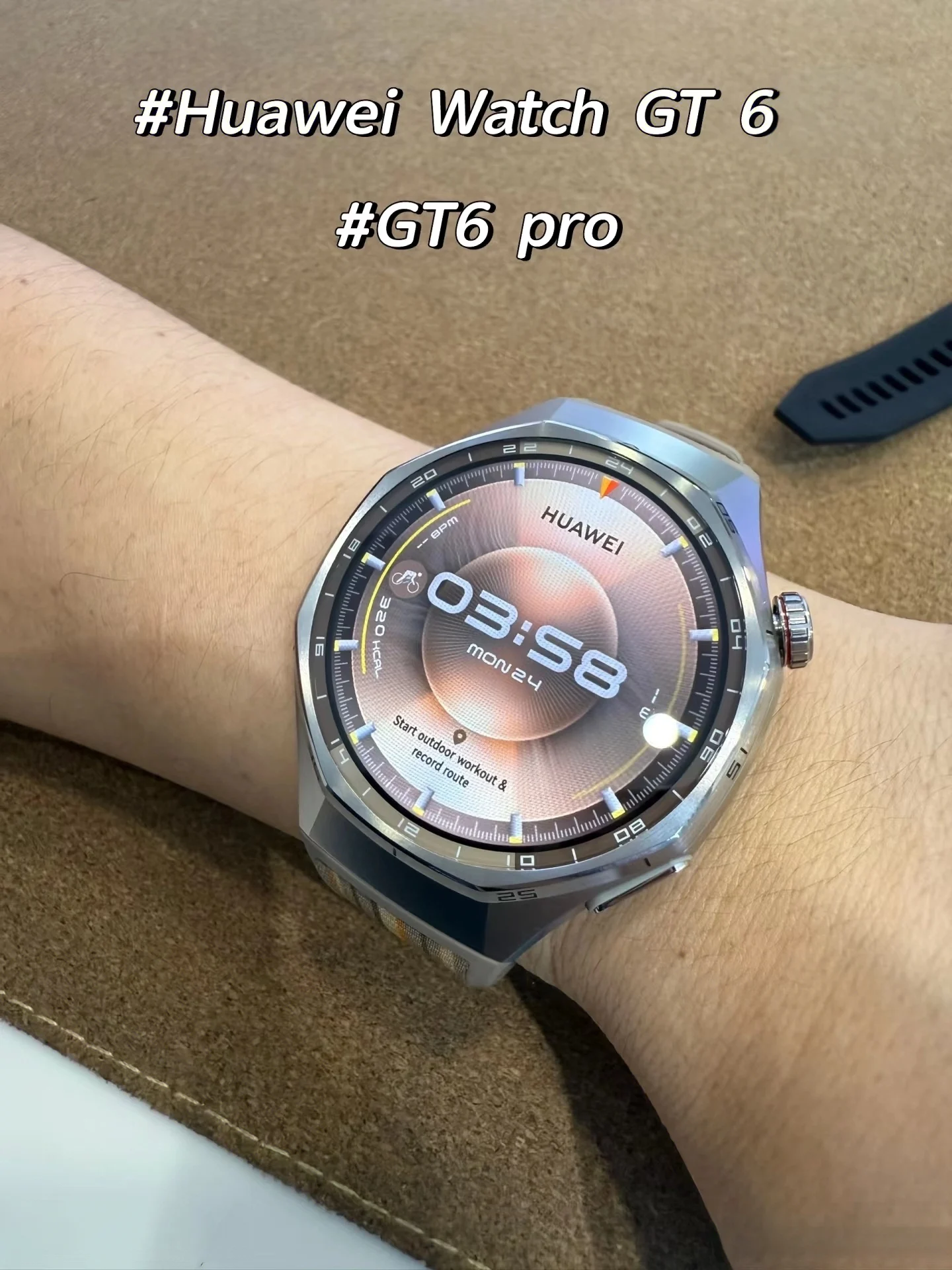 ساعة هواوي GT 6 Pro 46 ملم GPS Smartwatch 1.47 بوصة AMOLED تعمل باللمس، ما يصل إلى 21 يومًا من الاستقلال، مستوى احترافي لركوب الدراجات، NFC، #4