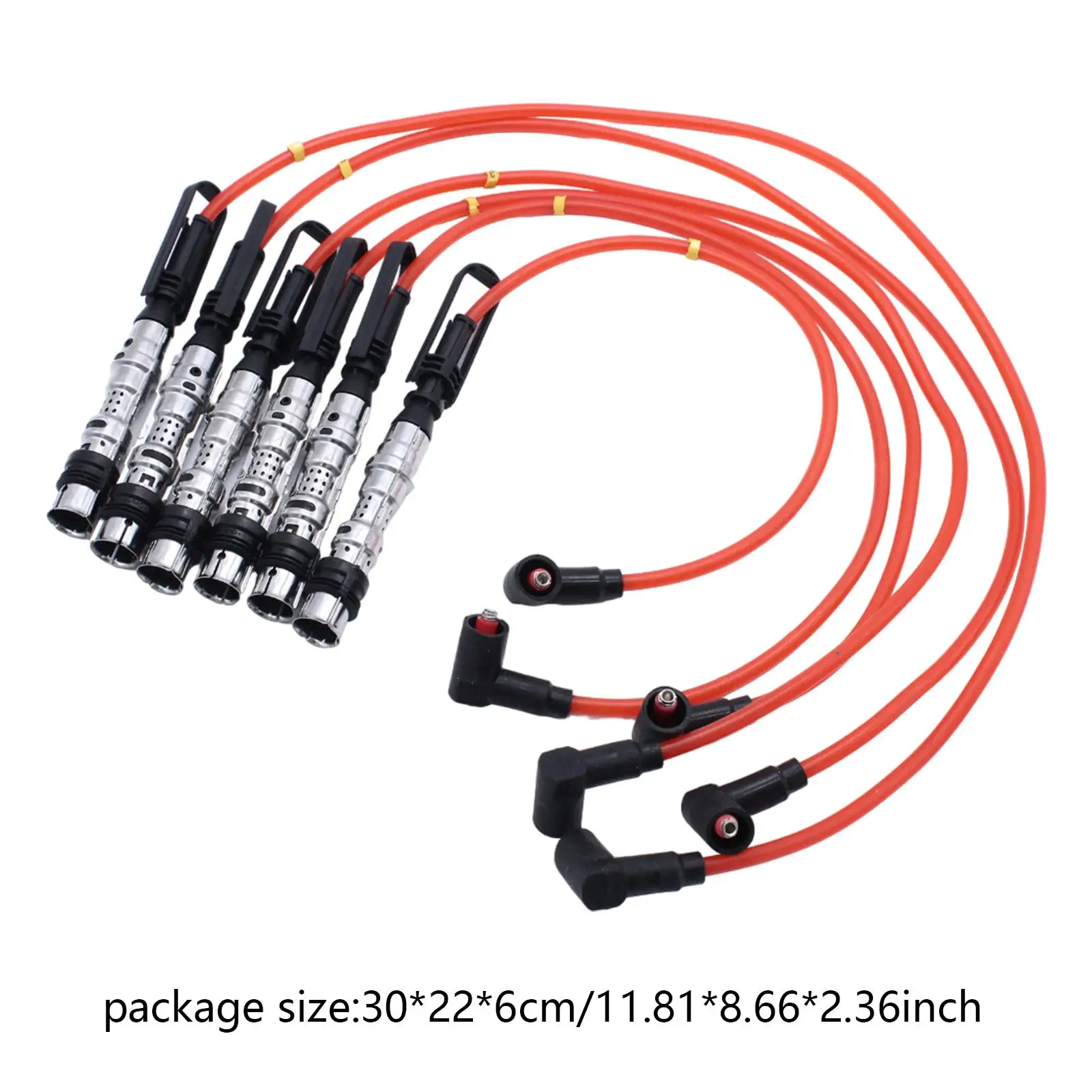 Spark Plug Wire Set Premium 6Pcs Ignition Cables for VW Sharan Golf III