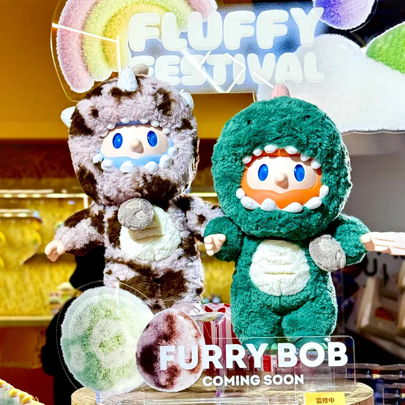 Action Figures Vinyl Farmer Bob Furry Spot-Dino Bob&Furry Rex-Dino Bob Series Vinyl Doll Toys Collectible Model Kids Xmas Gift