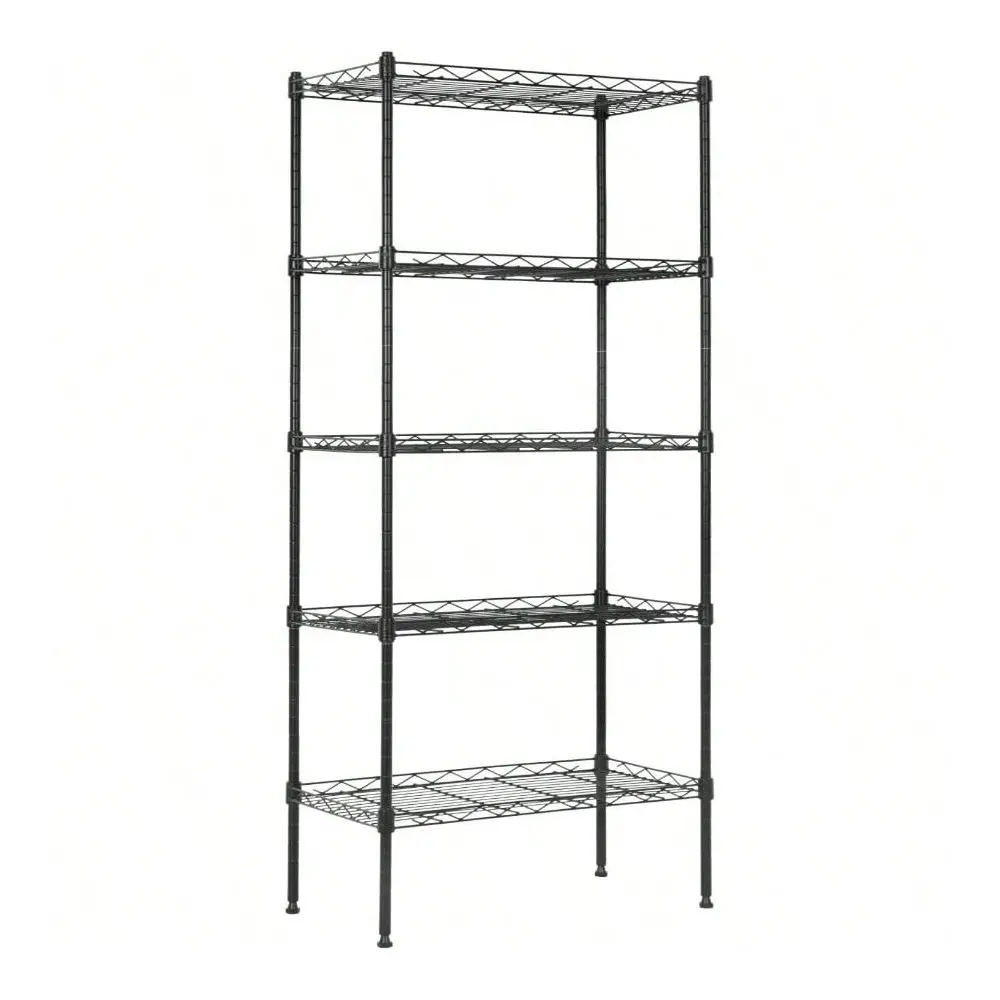 

Heavy Duty Metal Storage Shelves NSF Certified Adjustable Wire Shelving Unit With Leveling Feet 750 LBS Capacity Metal Rack For