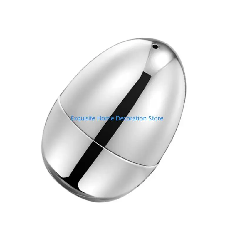 

L5BF Eggs Shaped Toothpick Case 304 Stainless Steel Toothpick Dispenser for Office Desk and Dining Table Kitchen Accessories