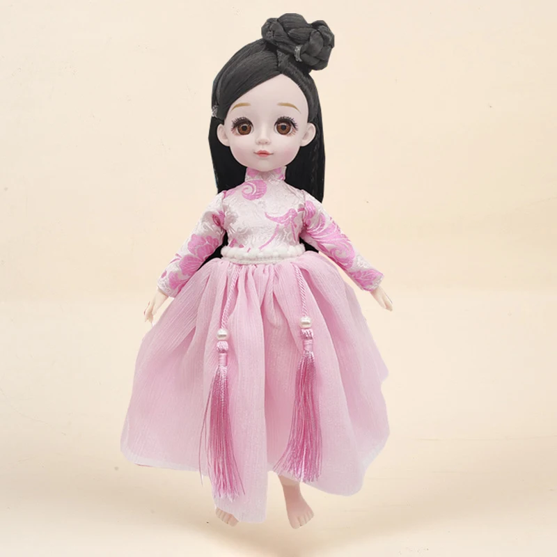 Chinese Style Ancient Costume Clothing 1/6 BJD Doll Outfit 30cm Doll Changing Clothes Accessories